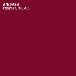 #7B0A2B - Claret Color Image