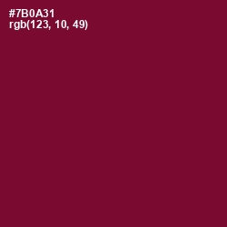 #7B0A31 - Siren Color Image