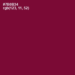 #7B0B34 - Siren Color Image