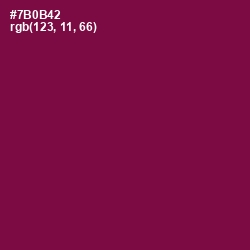#7B0B42 - Pompadour Color Image