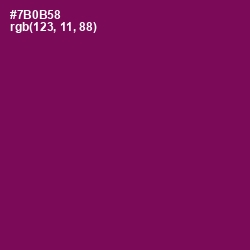 #7B0B58 - Pompadour Color Image