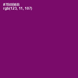 #7B0B6B - Pompadour Color Image