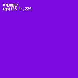 #7B0BE1 - Purple Heart Color Image