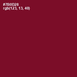 #7B0D28 - Claret Color Image