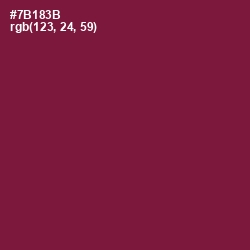 #7B183B - Claret Color Image