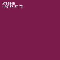 #7B1B4B - Pompadour Color Image