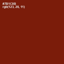 #7B1C0B - Kenyan Copper Color Image
