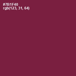 #7B1F40 - Pompadour Color Image