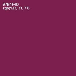 #7B1F4D - Pompadour Color Image