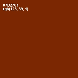 #7B2701 - Red Beech Color Image
