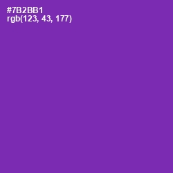 #7B2BB1 - Royal Purple Color Image