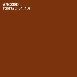 #7B330D - Red Beech Color Image