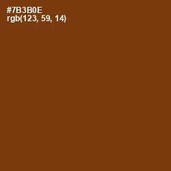 #7B3B0E - Peru Tan Color Image