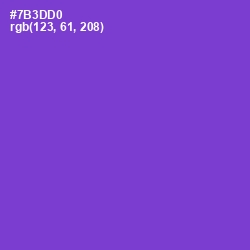 #7B3DD0 - Purple Heart Color Image