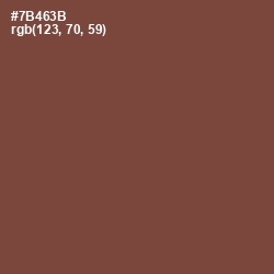 #7B463B - Old Copper Color Image