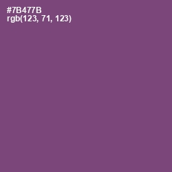 #7B477B - Salt Box Color Image