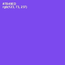 #7B49ED - Fuchsia Blue Color Image