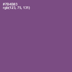 #7B4B83 - Affair Color Image