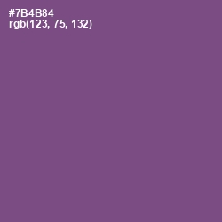 #7B4B84 - Affair Color Image
