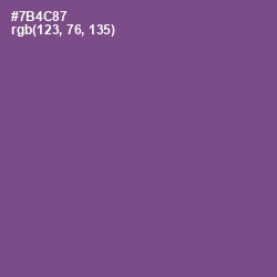 #7B4C87 - Affair Color Image