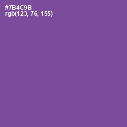 #7B4C9B - Affair Color Image