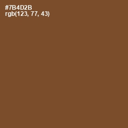 #7B4D2B - Old Copper Color Image