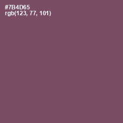 #7B4D65 - Scorpion Color Image