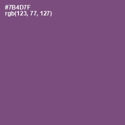 #7B4D7F - Salt Box Color Image