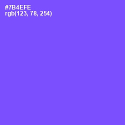 #7B4EFE - Moody Blue Color Image