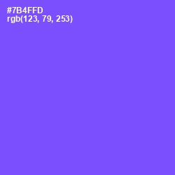 #7B4FFD - Moody Blue Color Image