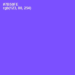 #7B50FE - Moody Blue Color Image
