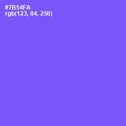 #7B54FA - Moody Blue Color Image