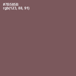#7B585B - Russett Color Image