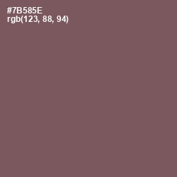 #7B585E - Russett Color Image