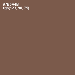 #7B5A4B - Roman Coffee Color Image