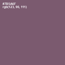 #7B5A6F - Salt Box Color Image