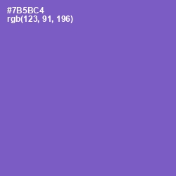 #7B5BC4 - Fuchsia Blue Color Image