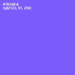 #7B5BFA - Moody Blue Color Image