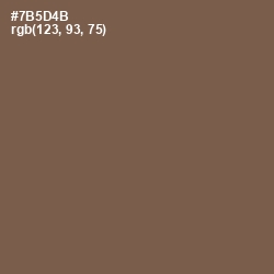 #7B5D4B - Roman Coffee Color Image