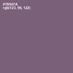 #7B607A - Old Lavender Color Image