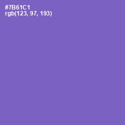 #7B61C1 - Blue Marguerite Color Image