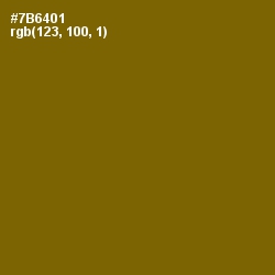 #7B6401 - Yukon Gold Color Image