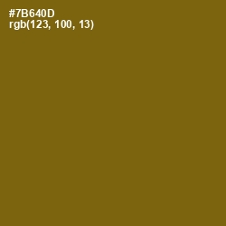 #7B640D - Yukon Gold Color Image