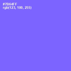 #7B64FF - Moody Blue Color Image