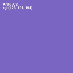 #7B65C2 - Blue Marguerite Color Image