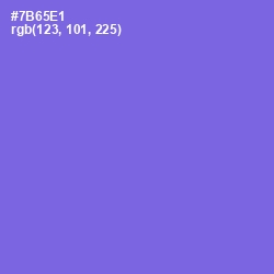 #7B65E1 - Moody Blue Color Image