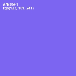 #7B65F1 - Moody Blue Color Image