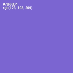 #7B66D1 - Blue Marguerite Color Image