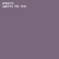 #7B677C - Old Lavender Color Image