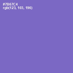 #7B67C4 - Blue Marguerite Color Image